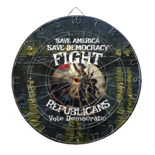 DEMOCRAT ZL X1 KP PARTY VOTE ELECTION COST TEE DARTBOARD