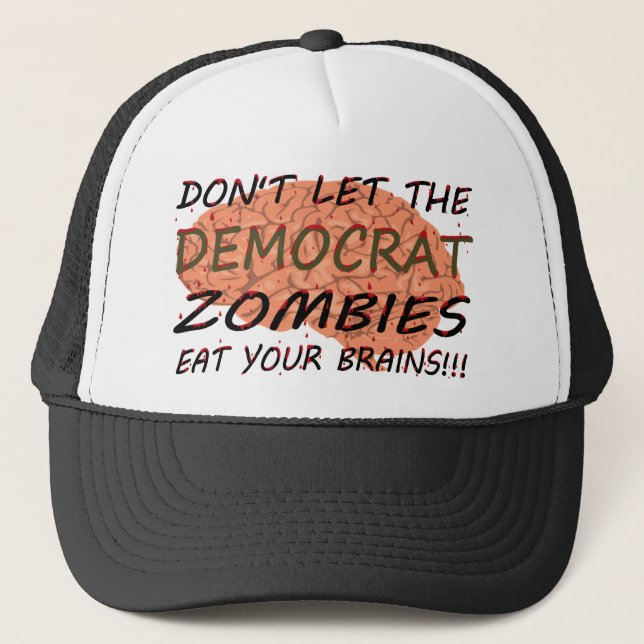 Democrat Zombies Trucker Hat (Front)