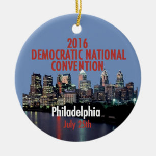 Democratic Convention Ceramic Tree Decoration