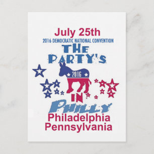 Democratic Convention Postcard