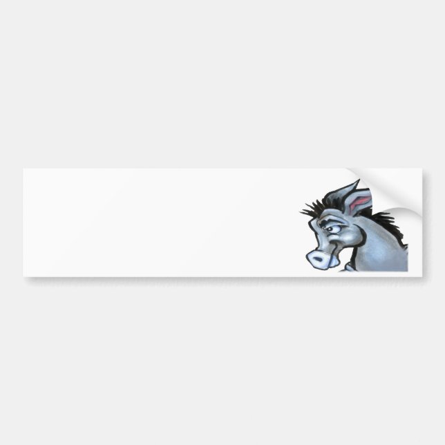 Democratic Donkey Bumper Sticker (Front)