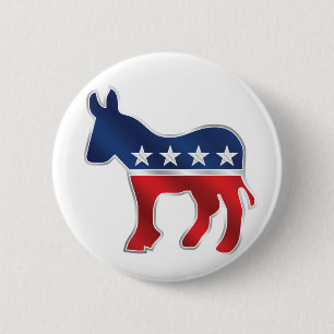Democratic Donkey Button