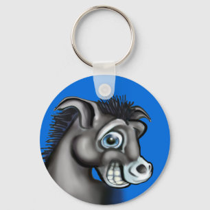 Democratic Donkey Key Ring