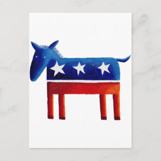 Democratic Donkey Postcard