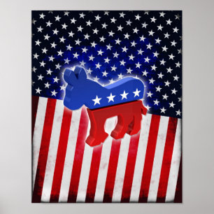 Democratic Donkey Poster