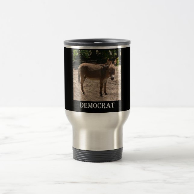 Democratic Donkey Travel Mug (Center)