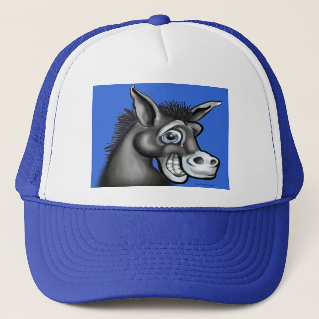 Democratic Donkey Trucker Hat (Front)