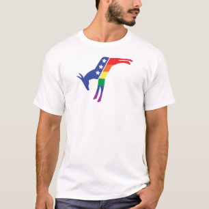 Democratic Gay Pride Donkey T-Shirt