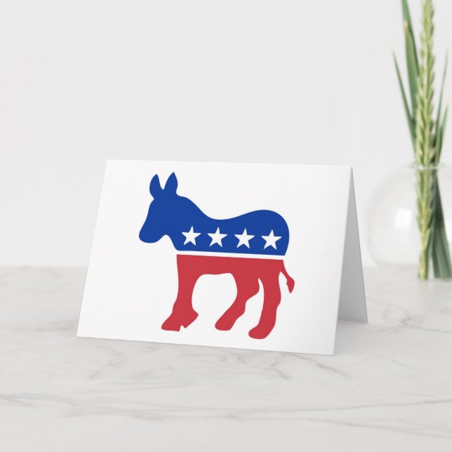 Democratic Notecard (Front)
