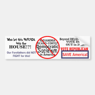 Democratic Ocasio-Cortez Edit Election YEAR Bumper Sticker