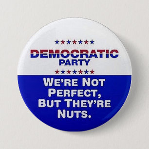 Democratic Party 7.5 Cm Round Badge