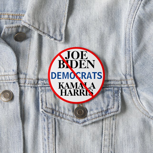 Democratic Party Biden Harris 7.5 Cm Round Badge (In Situ)