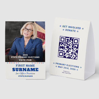 Democratic Party Campaign Personalized QR & Photo