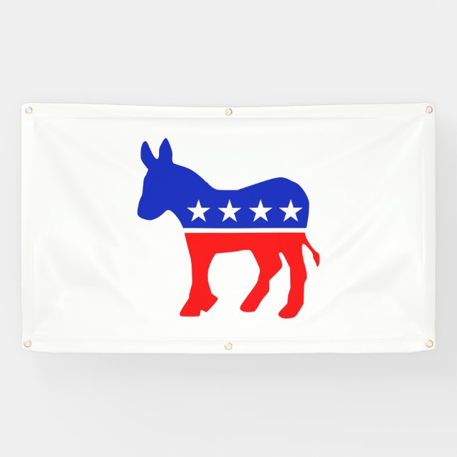 Democratic Party Emblem Banner (Horizontal)