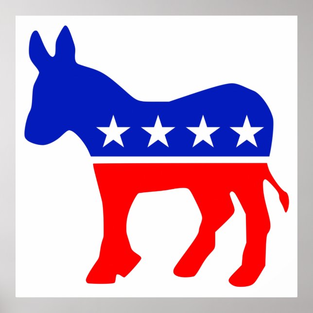 Democratic Party Emblem Poster (Front)
