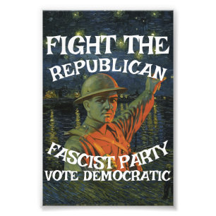 DEMOCRATIC PARTY FW FV HG FREEDOM EQUALITY LIBERTY PHOTO PRINT