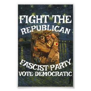 DEMOCRATIC PARTY FW FV HG FREEDOM EQUALITY LIBERTY PHOTO PRINT