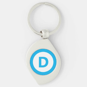 Democratic party logo key ring