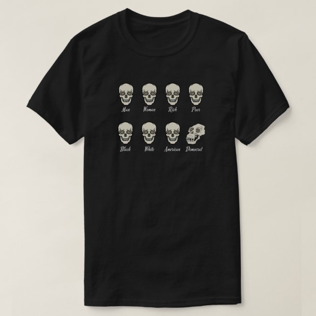 Democratic Party Neanderthal - American Politics  T-Shirt (Design Front)