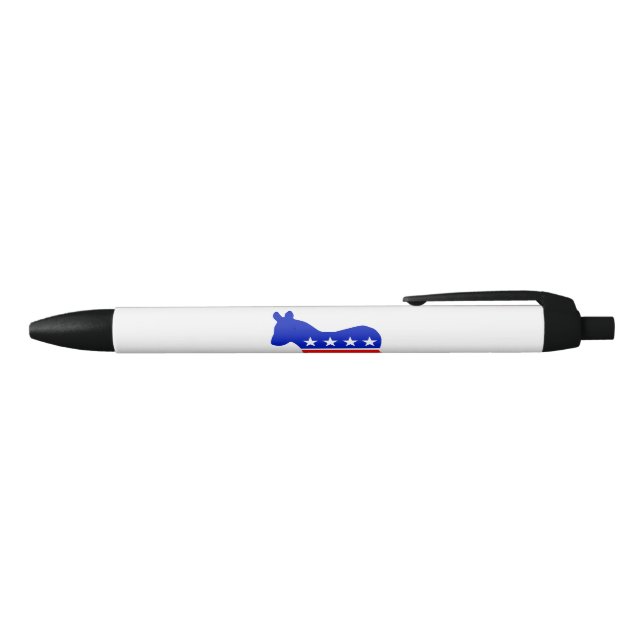 Democratic Party Political Emblem (Donkey) Black Ink Pen (Top)