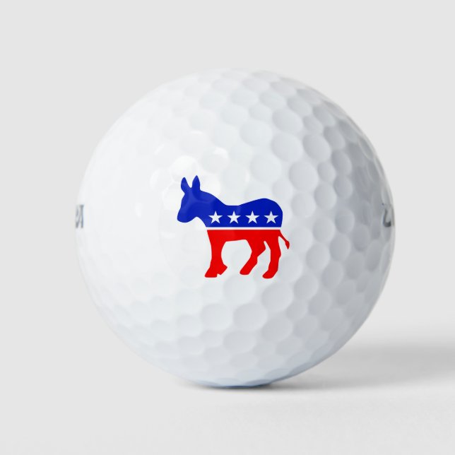Democratic Party Political Emblem (Donkey) Golf Balls (Front)