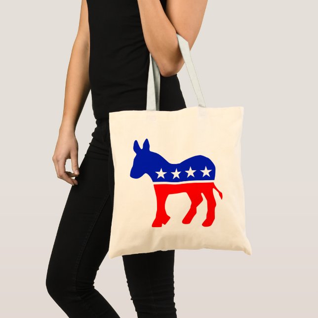 Democratic Party Political Emblem (Donkey) Tote Bag (Front (Product))