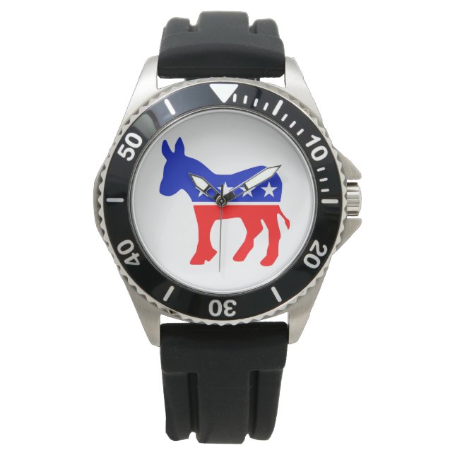 Democratic Party Political Emblem (Donkey) Watch (Front)