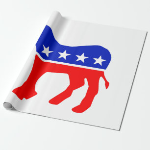 Democratic Party Political Emblem (Donkey) Wrapping Paper
