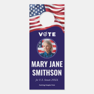 Democratic Political Campaign Canvassing Tool 2026 Door Hanger