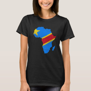 Democratic Republic Congo Flag Africa Continent Gi T-Shirt