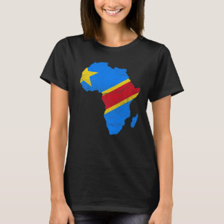 Democratic Republic Congo Flag Africa Continent Gi T-Shirt