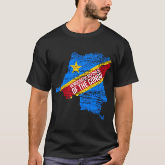 Democratic Republic Of Congo Africa Map Co. T-Shirt