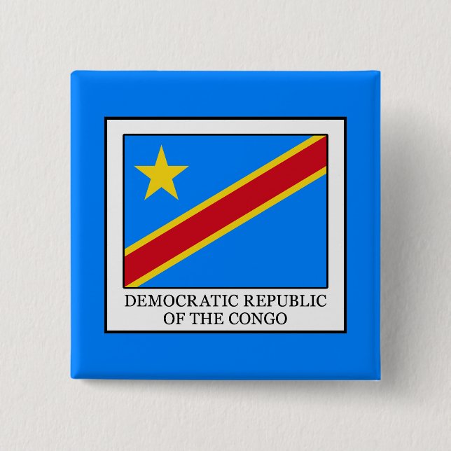 Democratic Republic of the Congo 15 Cm Square Badge (Front)