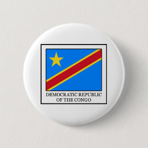 Democratic Republic of the Congo 6 Cm Round Badge