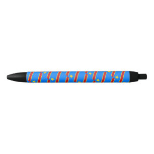 Democratic Republic of the Congo Flag Ballpoint Black Ink Pen
