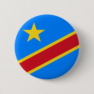 Democratic Republic of the Congo flag Button