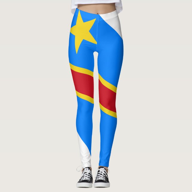 Democratic Republic of the Congo flag Leggings (Front)