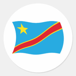 Democratic Republic of the Congo Flag Sticker