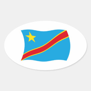 Democratic Republic of the Congo Flag Sticker