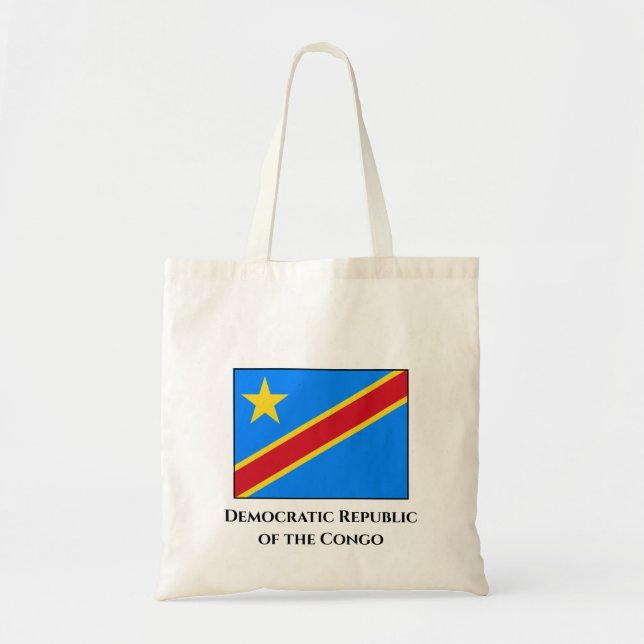 Democratic Republic of the Congo Flag Tote Bag (Front)