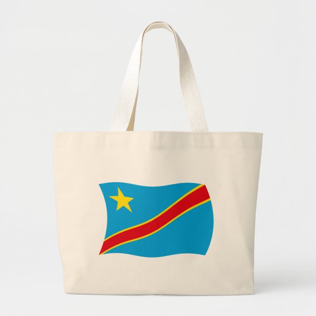 Democratic Republic of the Congo Flag Tote Bag (Front)