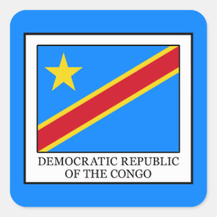 Democratic Republic of the Congo Square Sticker