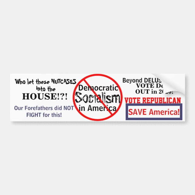 Democratic Socialism in America Edit Election YEAR Bumper Sticker (Front)