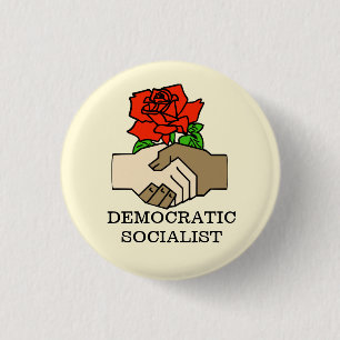 Democratic Socialist Button