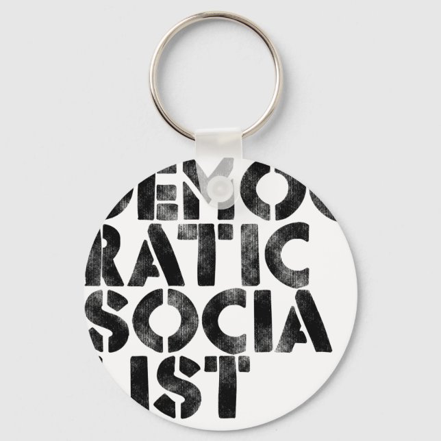 Democratic Socialist Key Ring (Front)