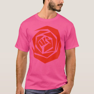 Democratic Socialists Red Rose Fist T-Shirt