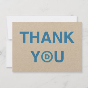 Democratic THANK YOU card
