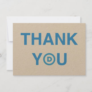 Democratic THANK YOU card