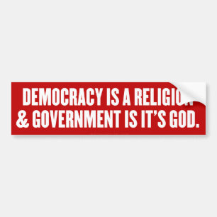 Democratic Theism Bumper Sticker
