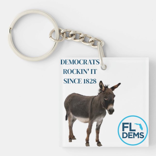 Democrats 1828 Keychain (Front)